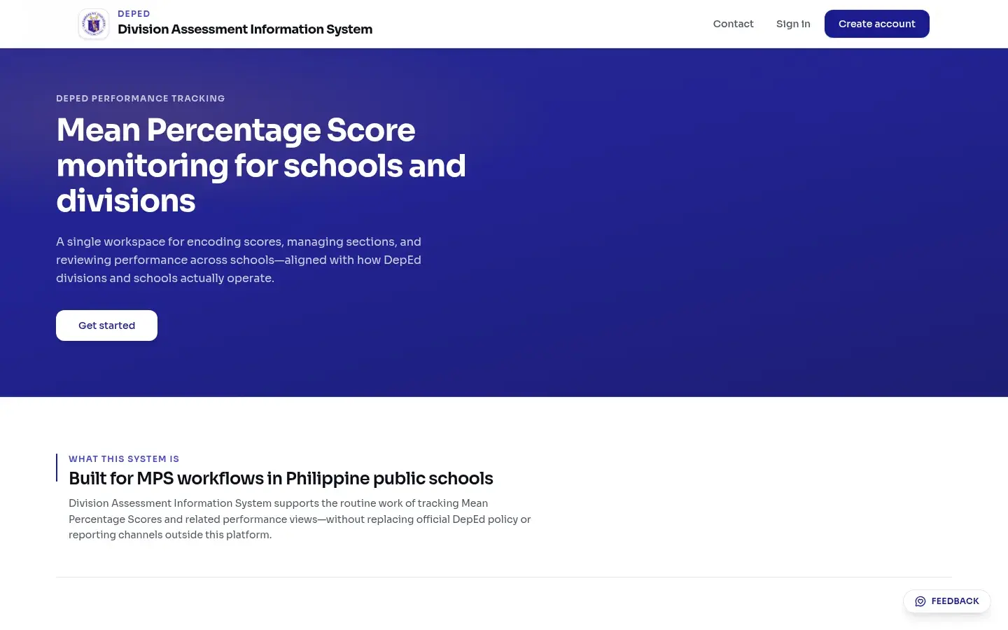 MPS project interface